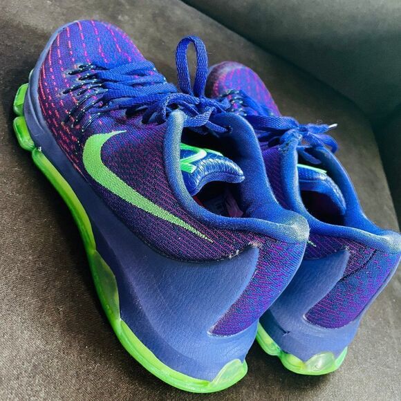 Excellent NIKE ZOOM KD 8 “SUIT” 749375-535 B-BALL SHOES PURPLE/NEON MEN’S 8 US main image 11